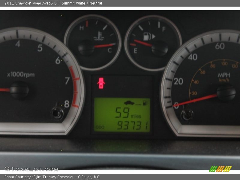 Summit White / Neutral 2011 Chevrolet Aveo Aveo5 LT