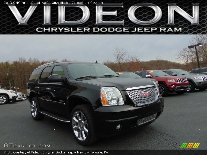 Onyx Black / Cocoa/Light Cashmere 2013 GMC Yukon Denali AWD