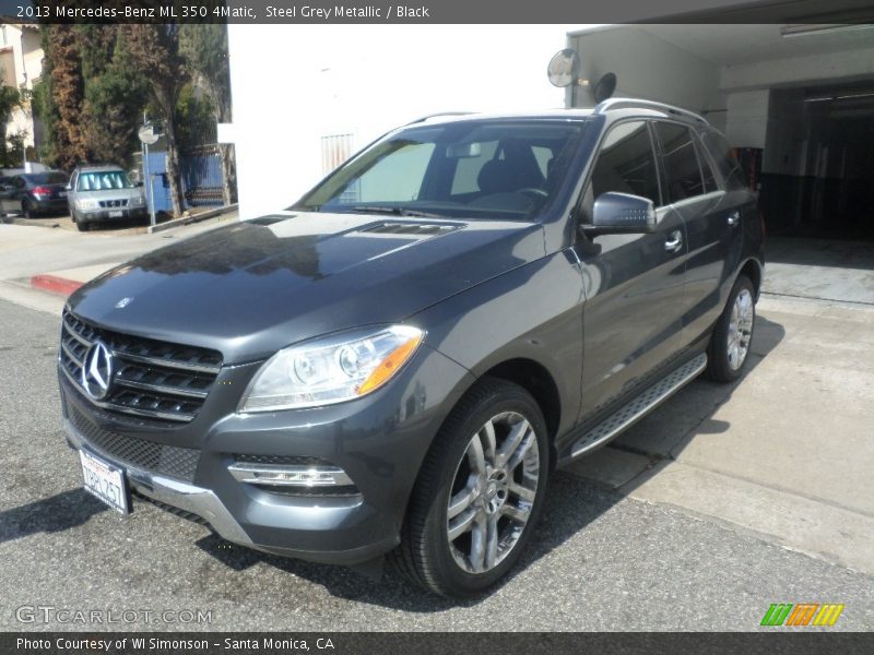 Steel Grey Metallic / Black 2013 Mercedes-Benz ML 350 4Matic