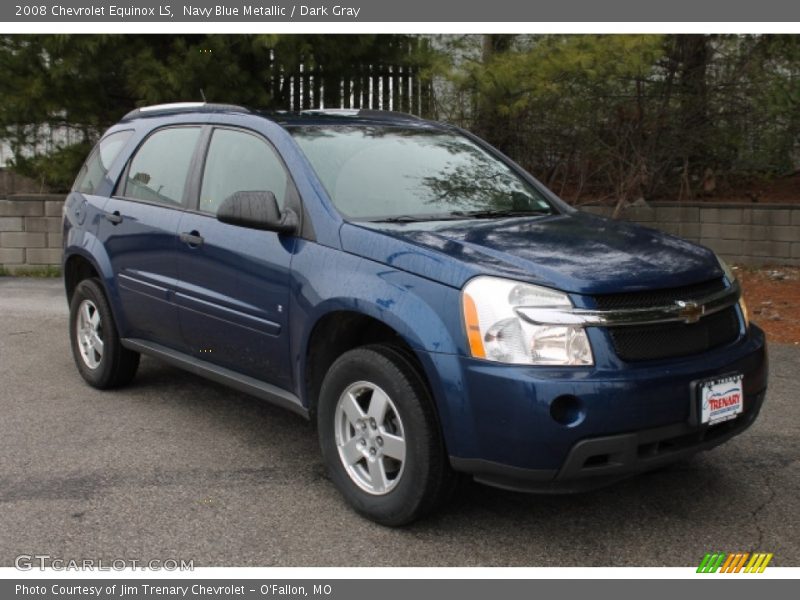 Navy Blue Metallic / Dark Gray 2008 Chevrolet Equinox LS