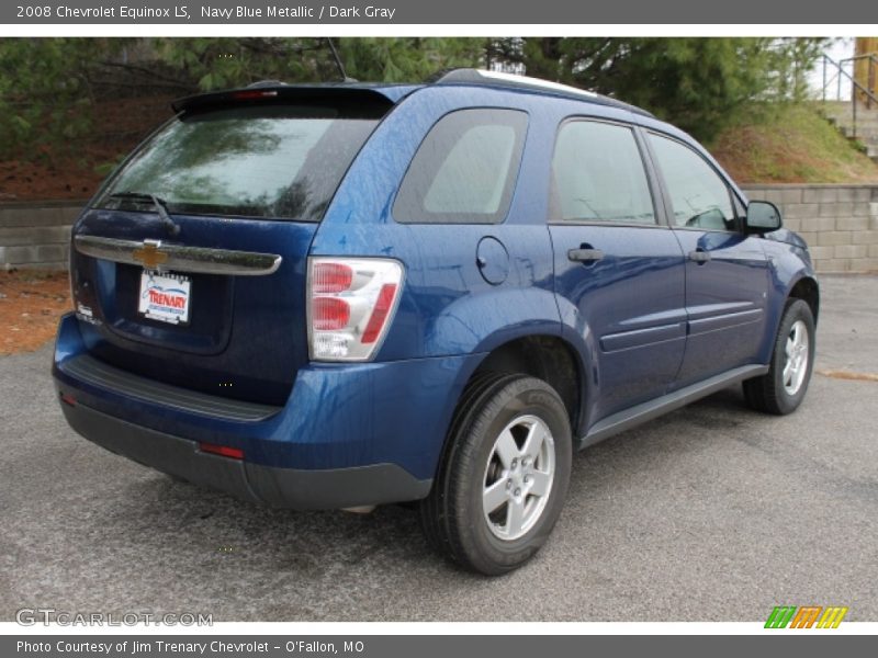 Navy Blue Metallic / Dark Gray 2008 Chevrolet Equinox LS