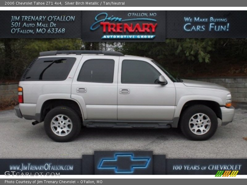 Silver Birch Metallic / Tan/Neutral 2006 Chevrolet Tahoe Z71 4x4