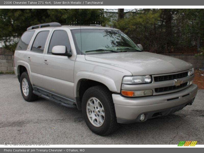 Silver Birch Metallic / Tan/Neutral 2006 Chevrolet Tahoe Z71 4x4