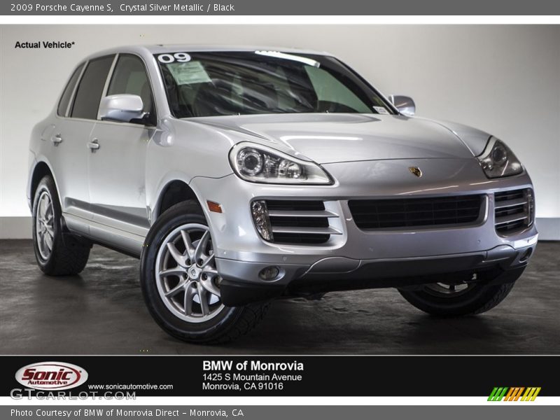 Crystal Silver Metallic / Black 2009 Porsche Cayenne S