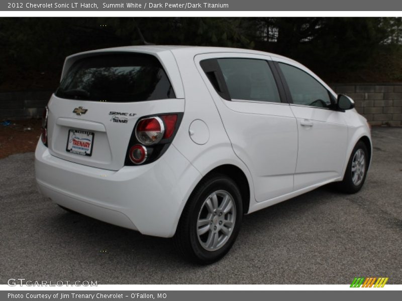 Summit White / Dark Pewter/Dark Titanium 2012 Chevrolet Sonic LT Hatch