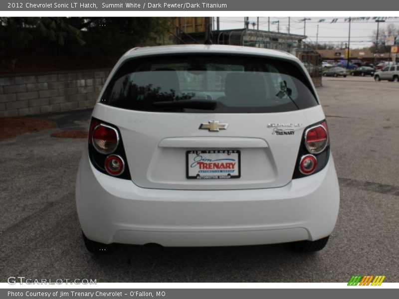 Summit White / Dark Pewter/Dark Titanium 2012 Chevrolet Sonic LT Hatch
