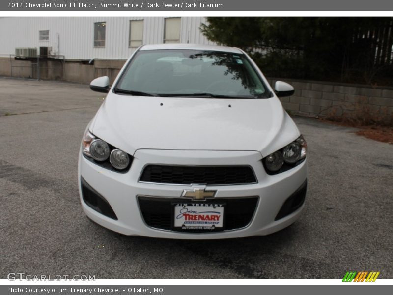 Summit White / Dark Pewter/Dark Titanium 2012 Chevrolet Sonic LT Hatch