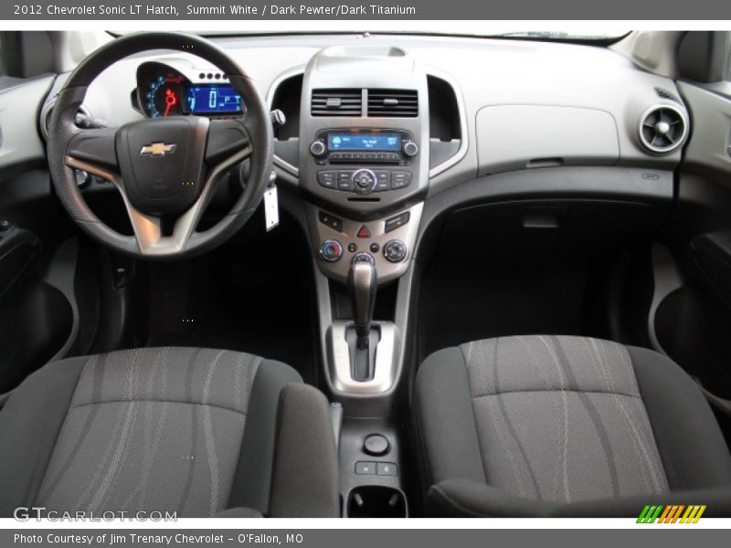 Summit White / Dark Pewter/Dark Titanium 2012 Chevrolet Sonic LT Hatch