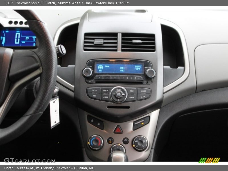 Summit White / Dark Pewter/Dark Titanium 2012 Chevrolet Sonic LT Hatch