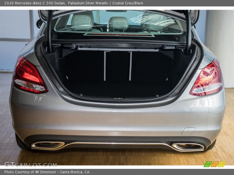Palladium Silver Metallic / Crystal Grey/Black 2016 Mercedes-Benz C 300 Sedan