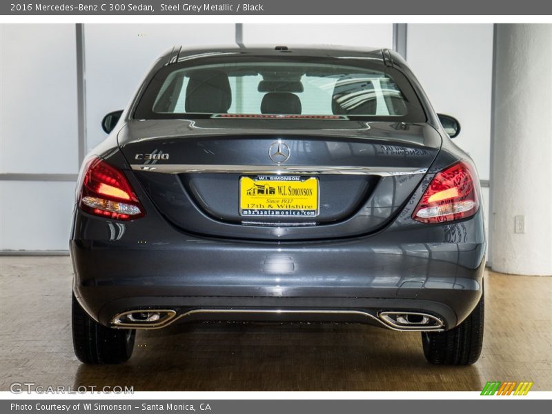 Steel Grey Metallic / Black 2016 Mercedes-Benz C 300 Sedan