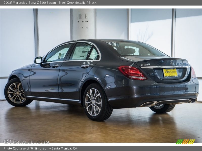 Steel Grey Metallic / Black 2016 Mercedes-Benz C 300 Sedan