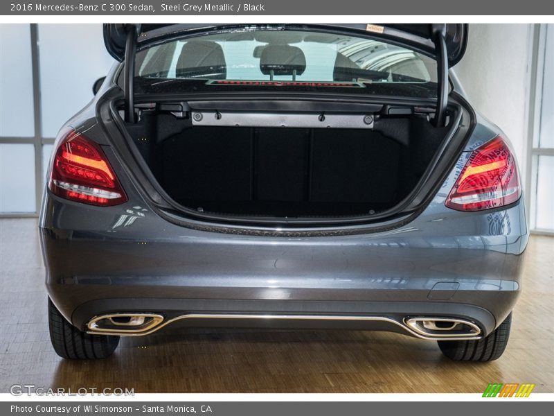 Steel Grey Metallic / Black 2016 Mercedes-Benz C 300 Sedan