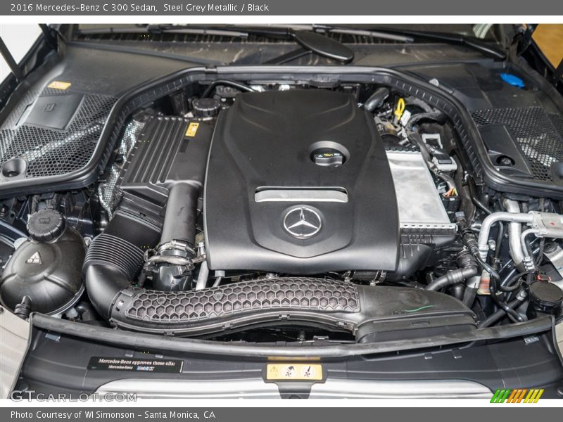 Steel Grey Metallic / Black 2016 Mercedes-Benz C 300 Sedan