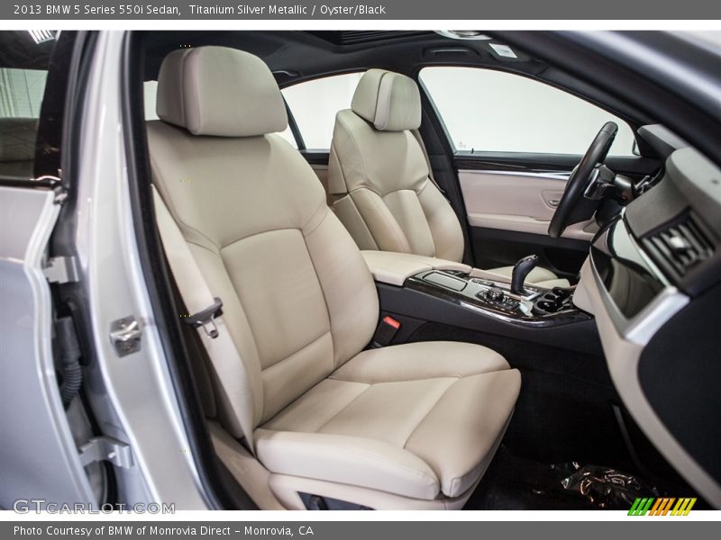 Titanium Silver Metallic / Oyster/Black 2013 BMW 5 Series 550i Sedan