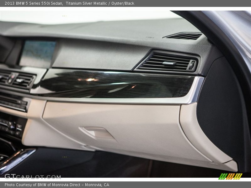 Titanium Silver Metallic / Oyster/Black 2013 BMW 5 Series 550i Sedan