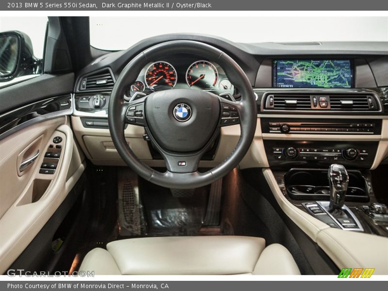 Dark Graphite Metallic II / Oyster/Black 2013 BMW 5 Series 550i Sedan