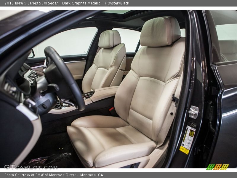 Dark Graphite Metallic II / Oyster/Black 2013 BMW 5 Series 550i Sedan