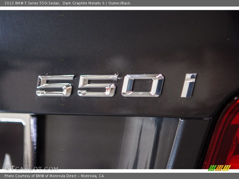 Dark Graphite Metallic II / Oyster/Black 2013 BMW 5 Series 550i Sedan