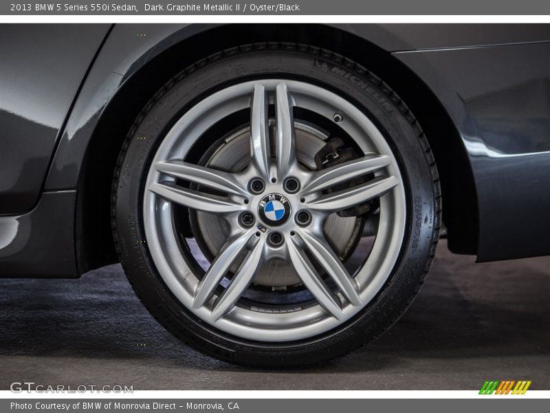 Dark Graphite Metallic II / Oyster/Black 2013 BMW 5 Series 550i Sedan
