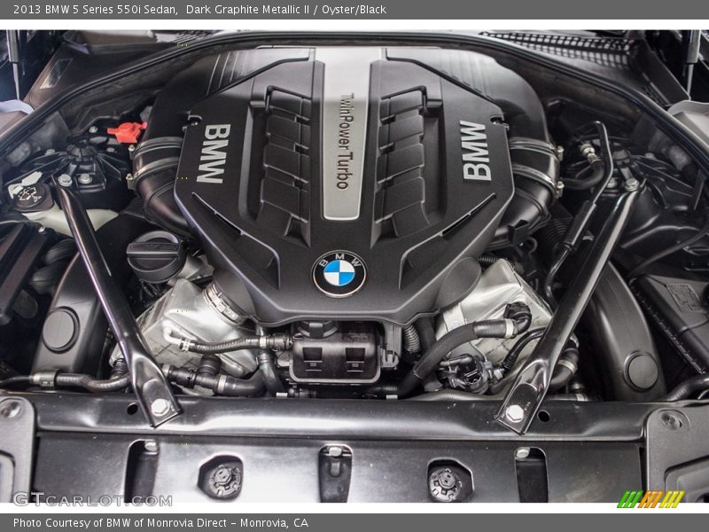Dark Graphite Metallic II / Oyster/Black 2013 BMW 5 Series 550i Sedan