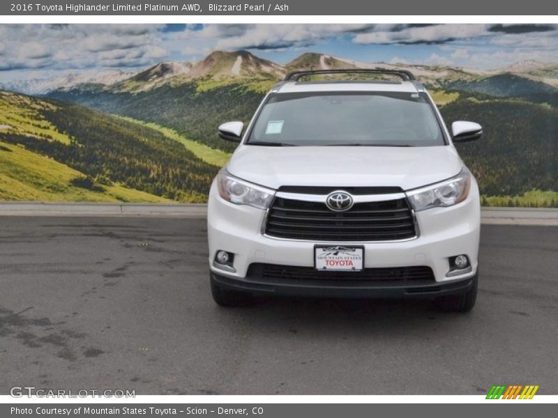 Blizzard Pearl / Ash 2016 Toyota Highlander Limited Platinum AWD