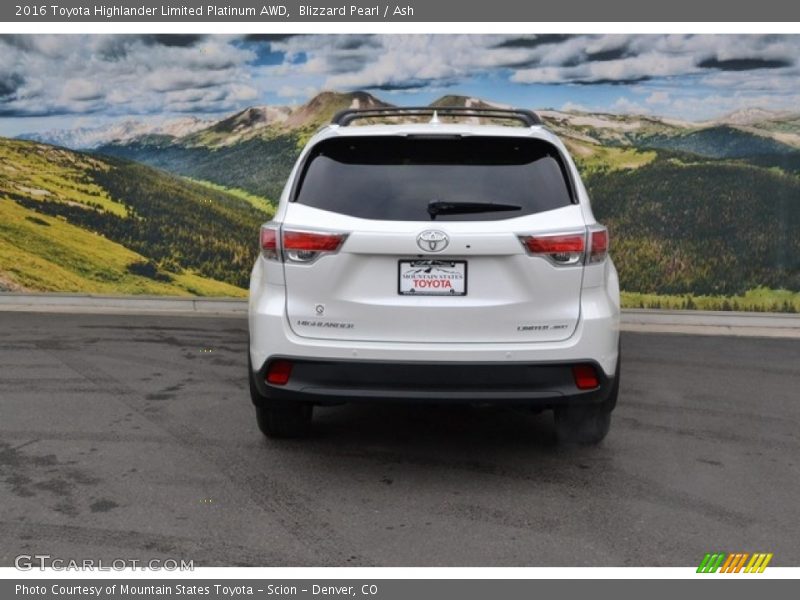 Blizzard Pearl / Ash 2016 Toyota Highlander Limited Platinum AWD
