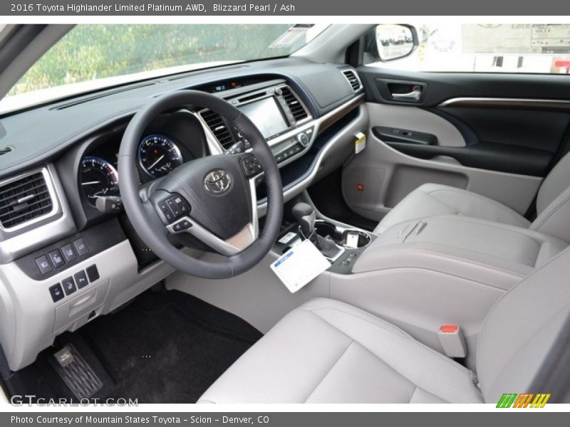 Blizzard Pearl / Ash 2016 Toyota Highlander Limited Platinum AWD