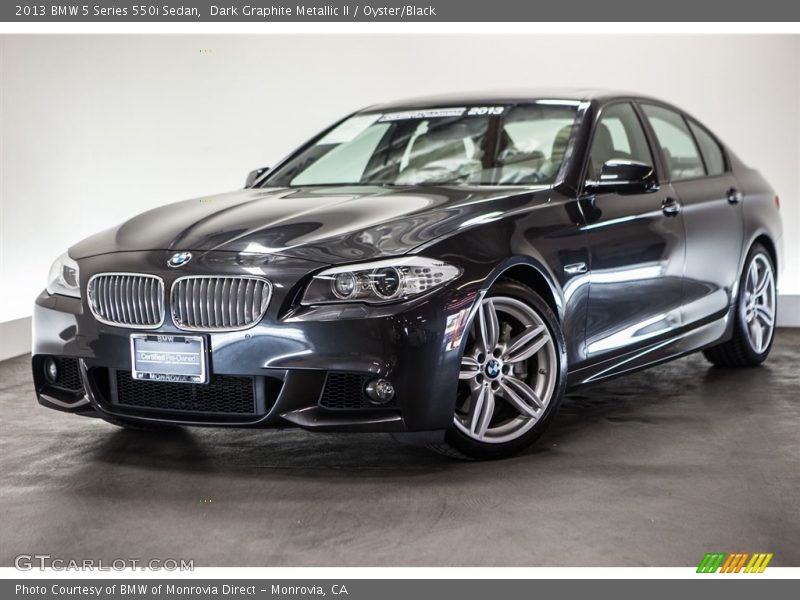Dark Graphite Metallic II / Oyster/Black 2013 BMW 5 Series 550i Sedan