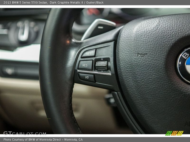 Dark Graphite Metallic II / Oyster/Black 2013 BMW 5 Series 550i Sedan