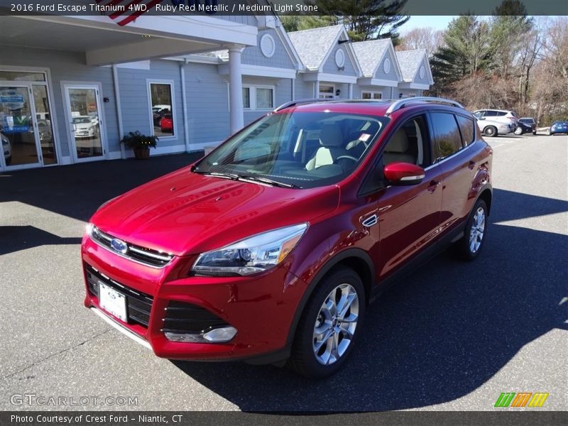 Ruby Red Metallic / Medium Light Stone 2016 Ford Escape Titanium 4WD