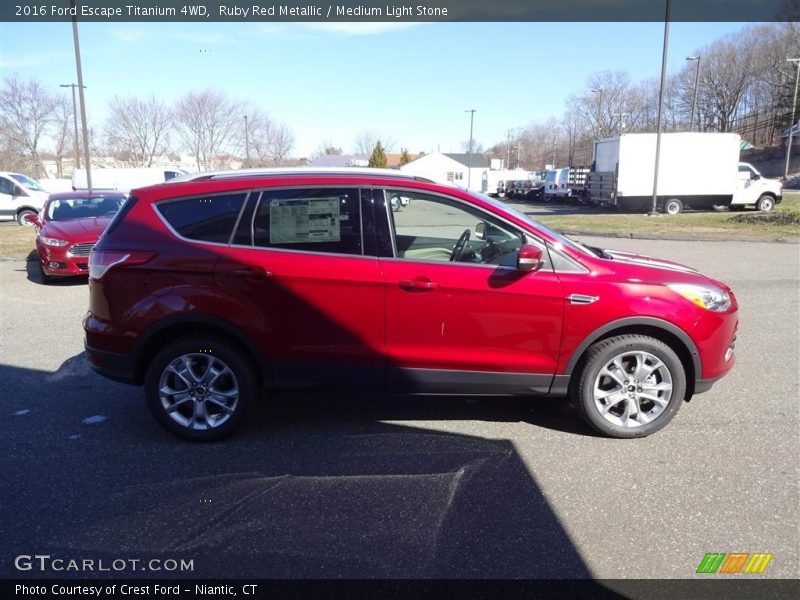 Ruby Red Metallic / Medium Light Stone 2016 Ford Escape Titanium 4WD