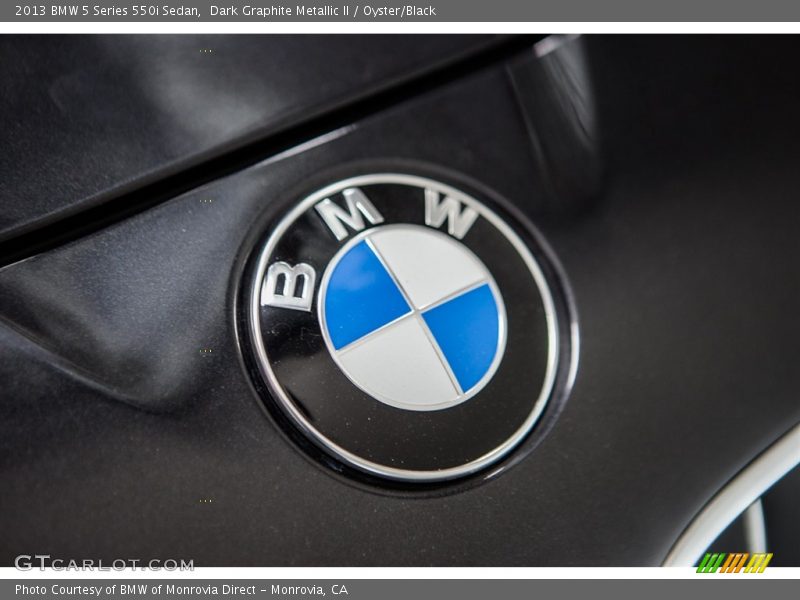 Dark Graphite Metallic II / Oyster/Black 2013 BMW 5 Series 550i Sedan