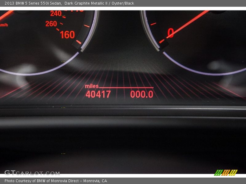 Dark Graphite Metallic II / Oyster/Black 2013 BMW 5 Series 550i Sedan