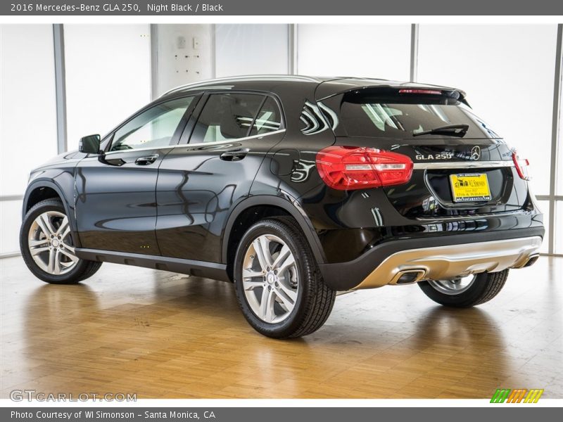 Night Black / Black 2016 Mercedes-Benz GLA 250