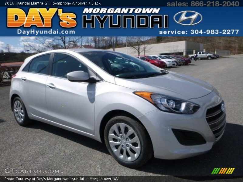 Symphony Air Silver / Black 2016 Hyundai Elantra GT