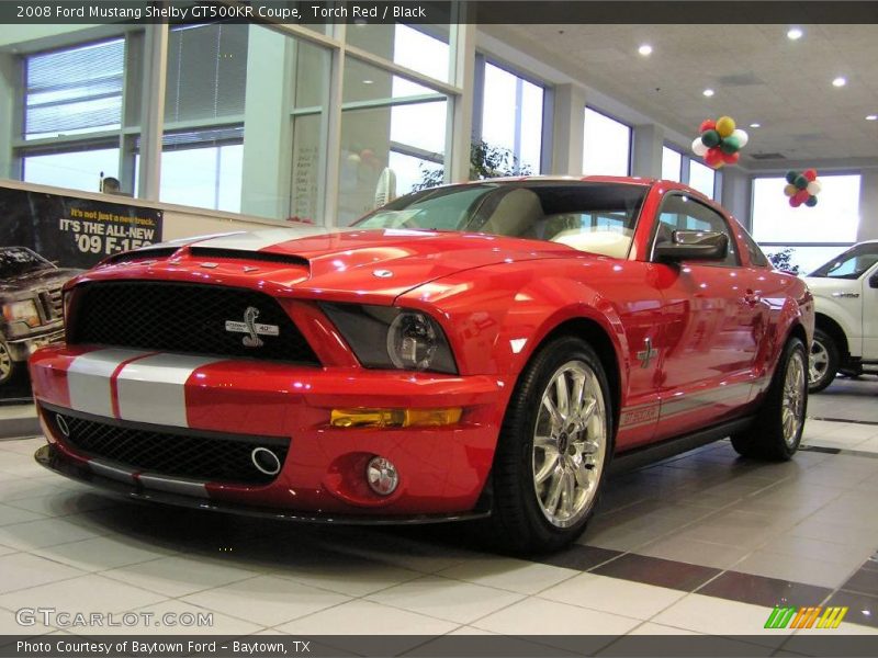 Torch Red / Black 2008 Ford Mustang Shelby GT500KR Coupe
