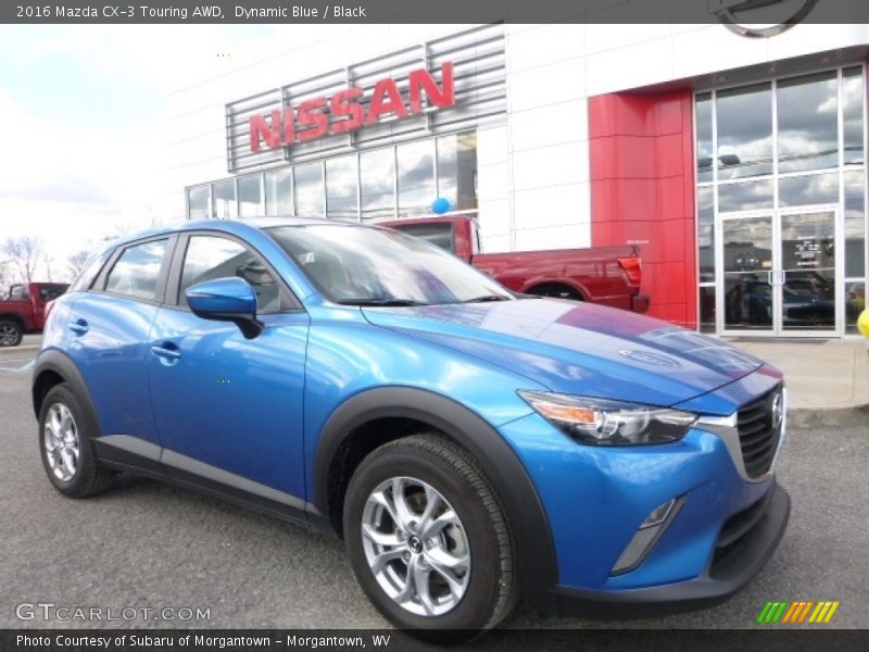 Dynamic Blue / Black 2016 Mazda CX-3 Touring AWD