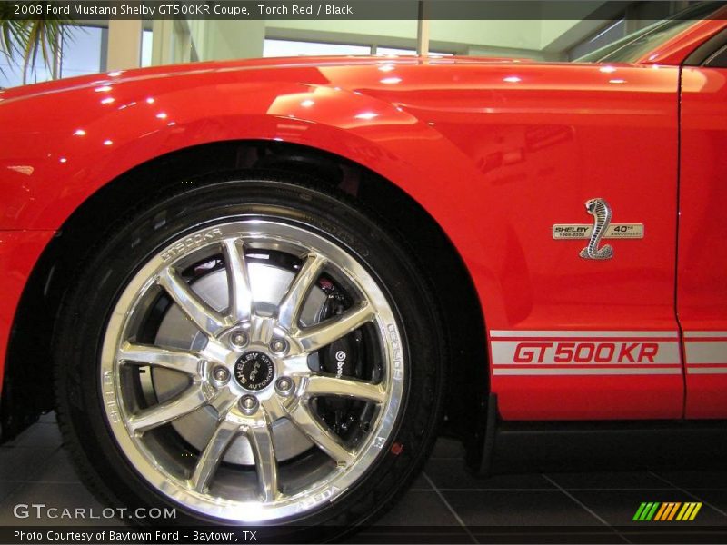 Torch Red / Black 2008 Ford Mustang Shelby GT500KR Coupe