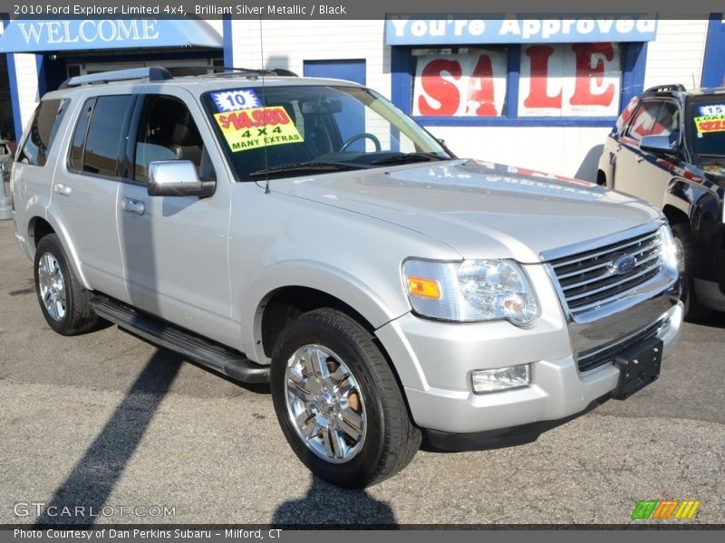 Brilliant Silver Metallic / Black 2010 Ford Explorer Limited 4x4