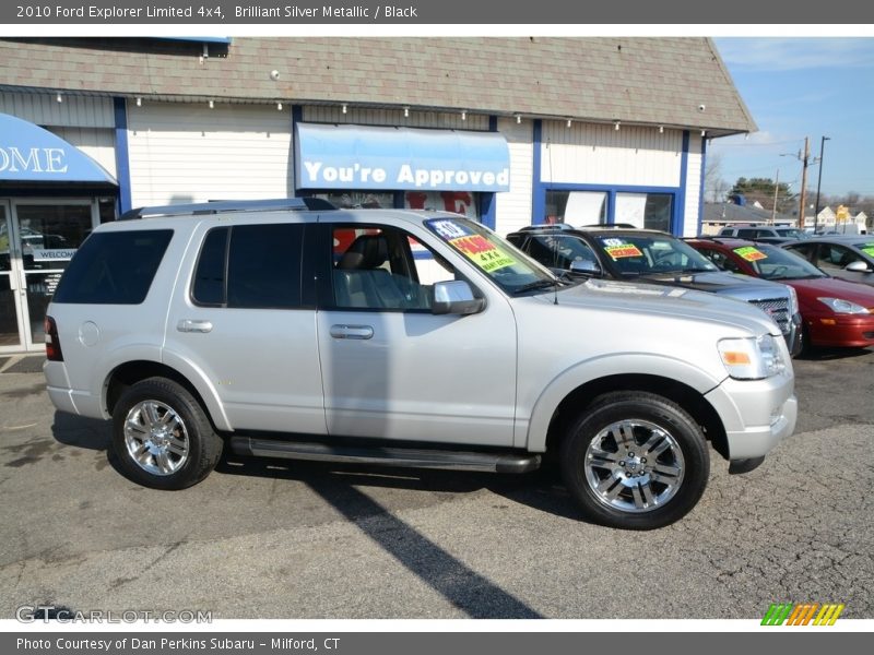 Brilliant Silver Metallic / Black 2010 Ford Explorer Limited 4x4