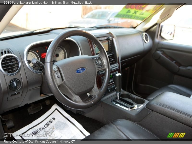 Brilliant Silver Metallic / Black 2010 Ford Explorer Limited 4x4