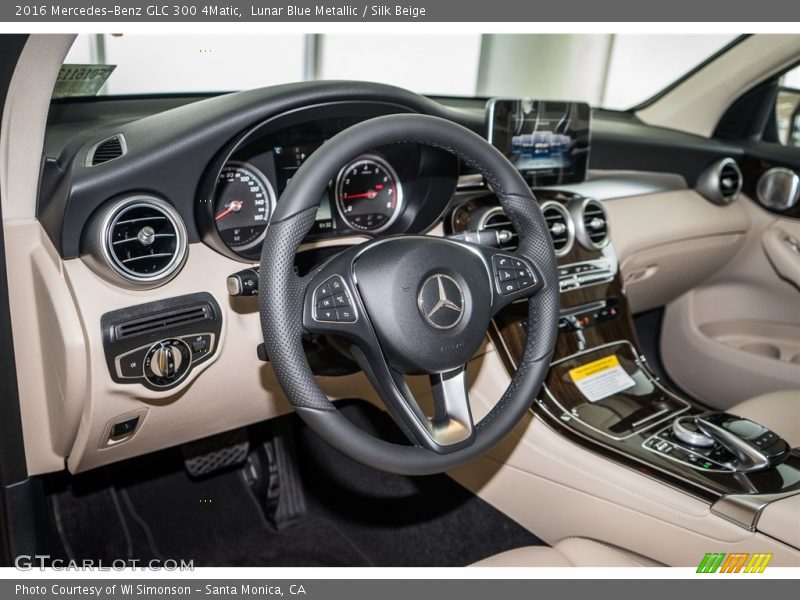 Lunar Blue Metallic / Silk Beige 2016 Mercedes-Benz GLC 300 4Matic