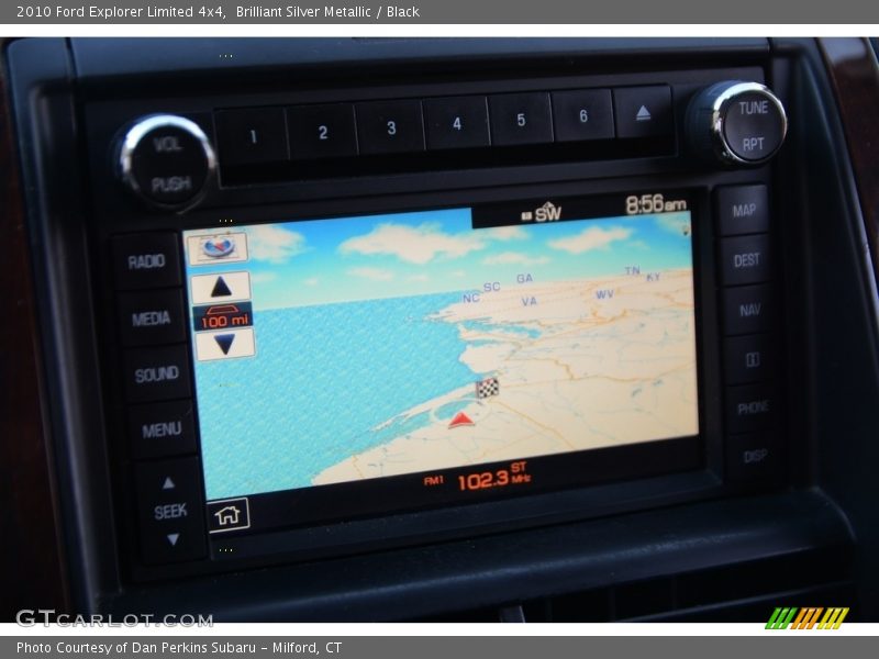 Brilliant Silver Metallic / Black 2010 Ford Explorer Limited 4x4