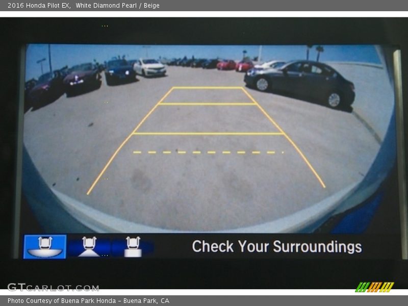 White Diamond Pearl / Beige 2016 Honda Pilot EX