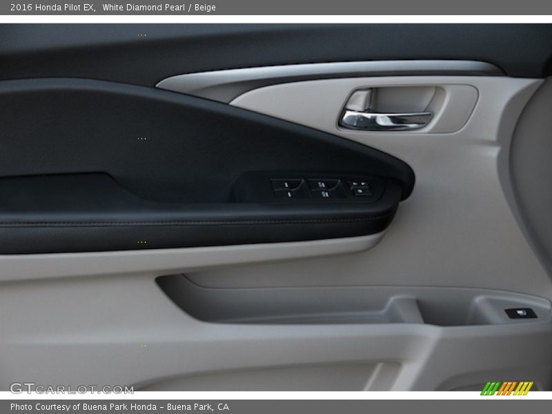 White Diamond Pearl / Beige 2016 Honda Pilot EX