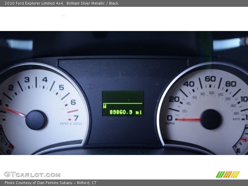 Brilliant Silver Metallic / Black 2010 Ford Explorer Limited 4x4