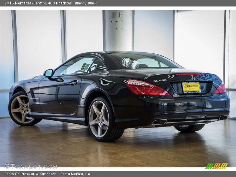 Black / Black 2016 Mercedes-Benz SL 400 Roadster