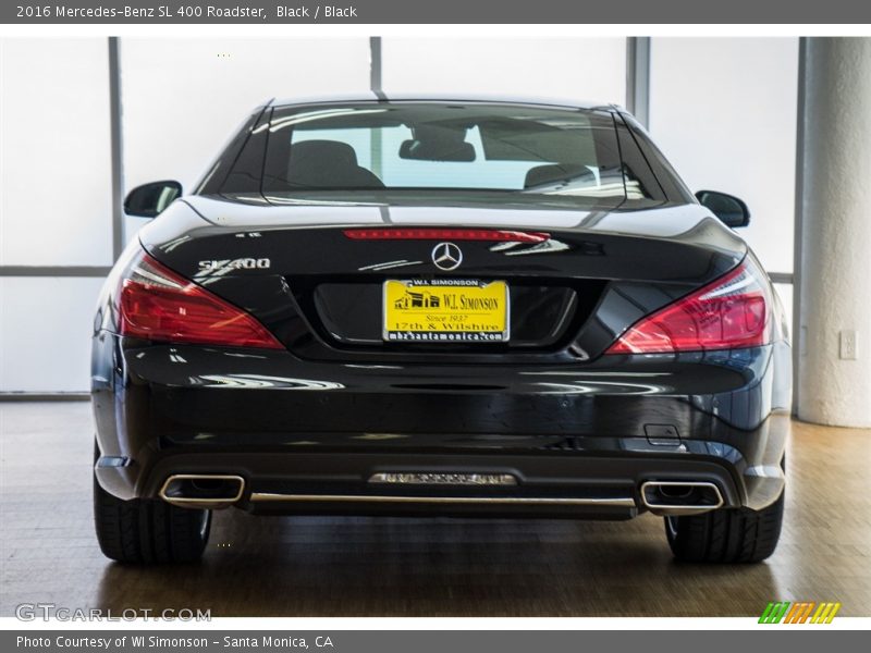 Black / Black 2016 Mercedes-Benz SL 400 Roadster
