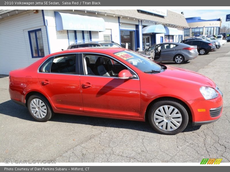 Salsa Red / Titan Black 2010 Volkswagen Jetta SE Sedan